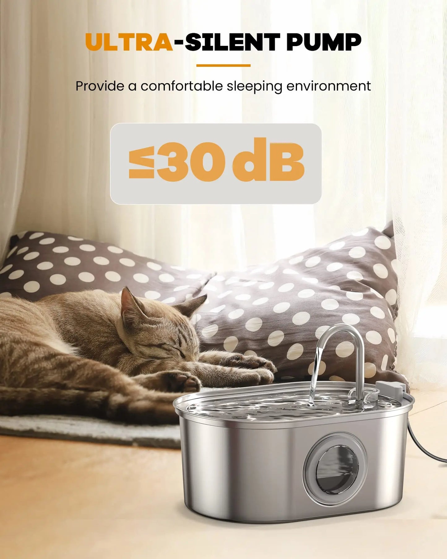 Bebedero steel automatic para mascotas PET LOVER