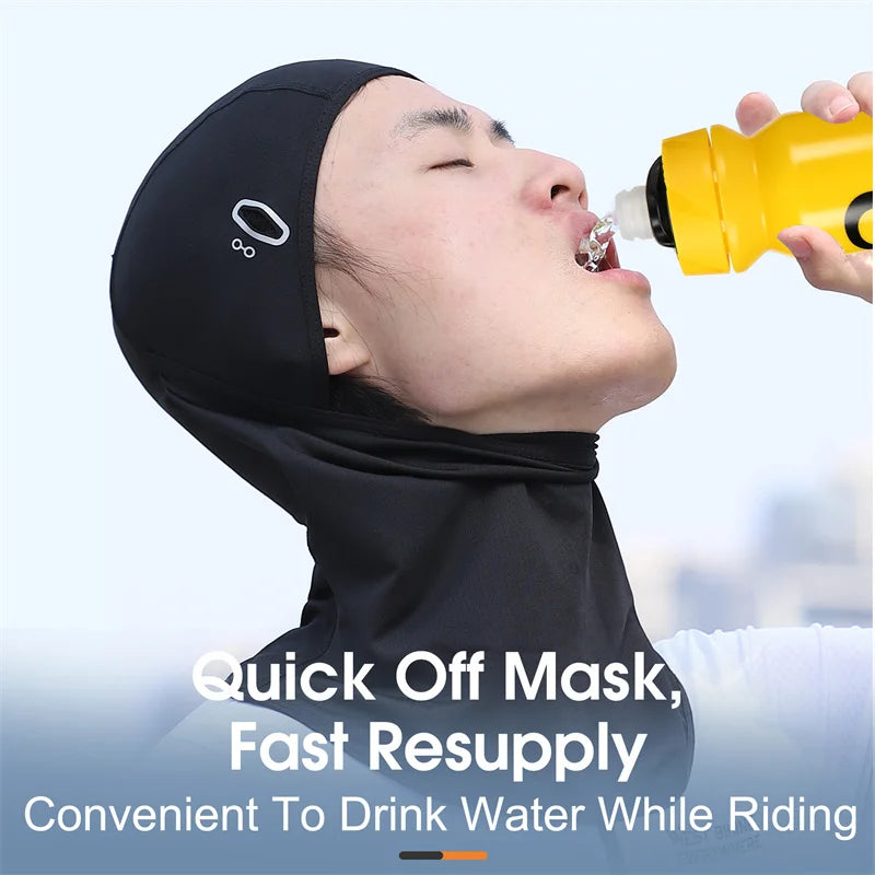 mascara cubre cara ( pasa montaña ) UV Balaclava Men Full Face Mask Bicycle Motorcycle Running Cooling Sport Gear