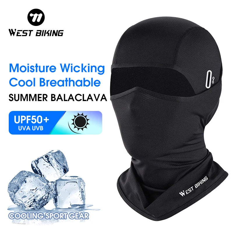 mascara cubre cara ( pasa montaña ) UV Balaclava Men Full Face Mask Bicycle Motorcycle Running Cooling Sport Gear